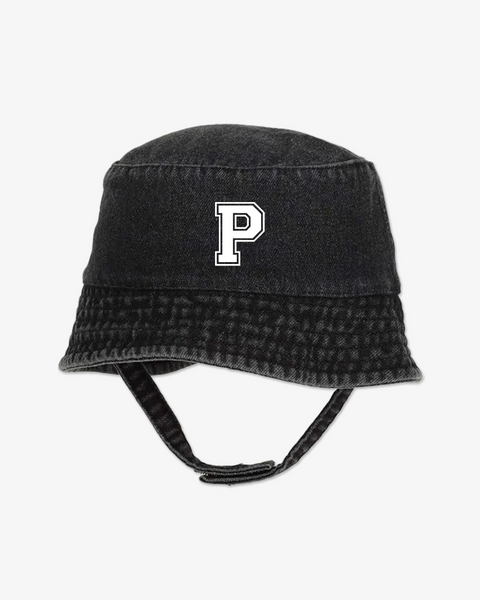 Letter Black Denim Bucket Hat The Junior Edit