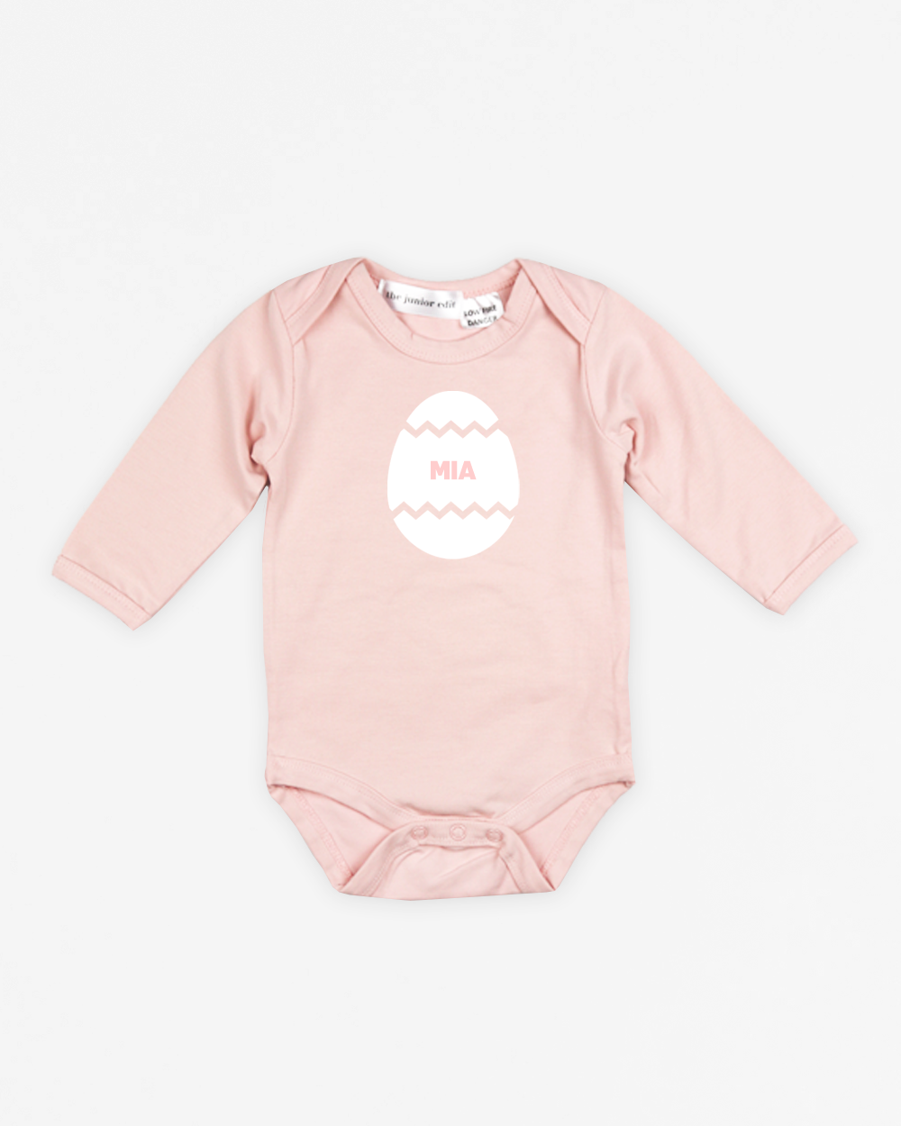 Name Block Easter Egg | Bodysuit Long Sleeve