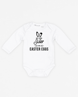 Will Trade For Easter Eggs | Bodysuit Long Sleeve