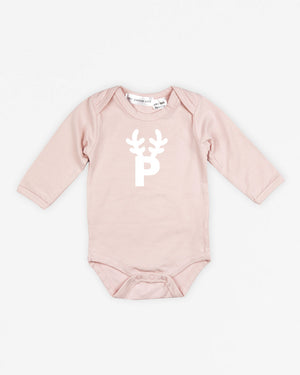 Letter Reindeer | Bodysuit Long Sleeve