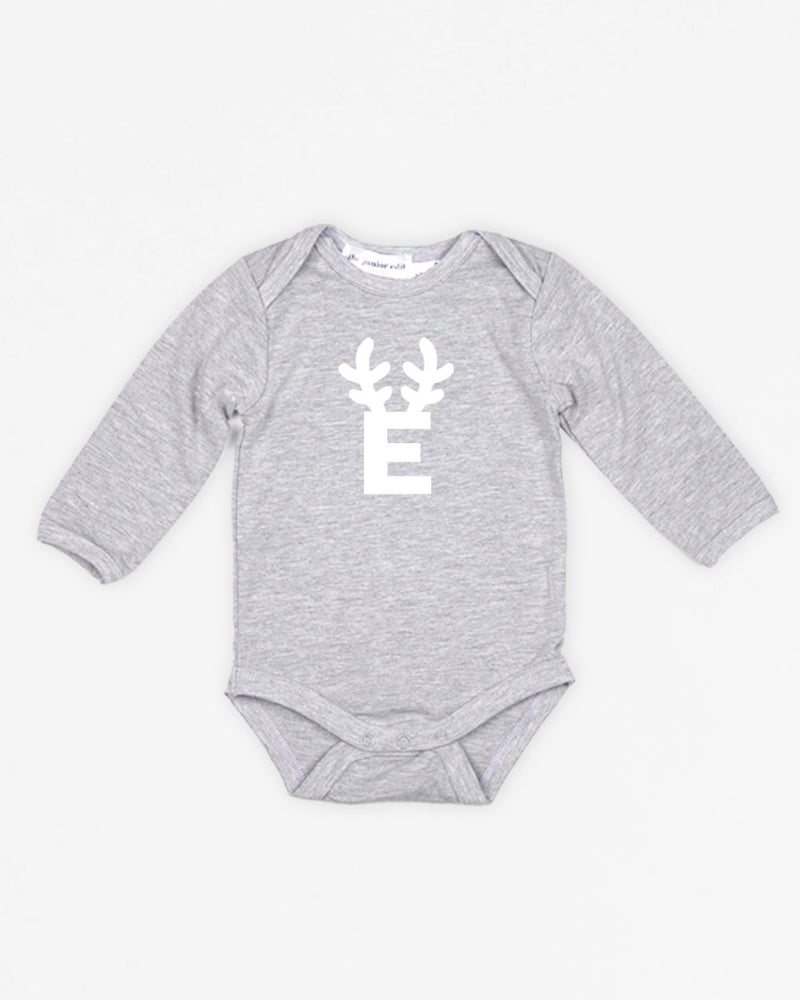 Letter Reindeer | Bodysuit Long Sleeve