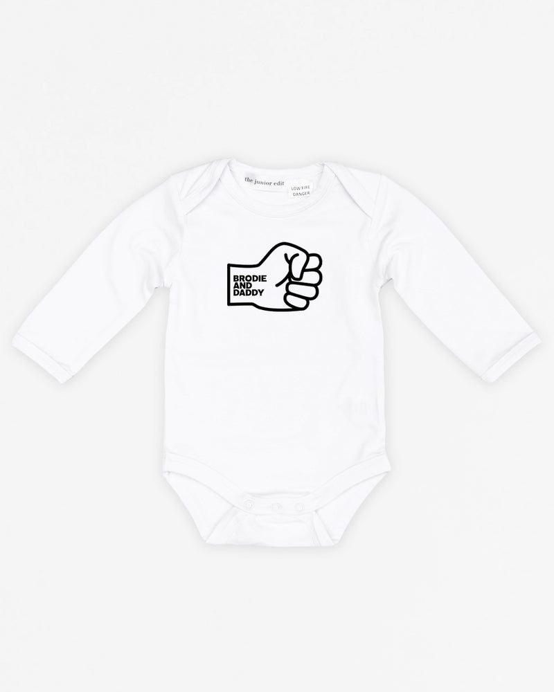 Fist Bump Daddy | Bodysuit Long Sleeve