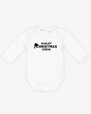 Name Christmas Crew | Bodysuit Long Sleeve