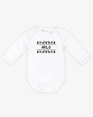 Name Christmas | Bodysuit Long Sleeve