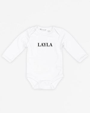 Name Classic | Bodysuit Long Sleeve