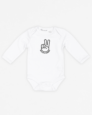 Peace Sign Daddy | Bodysuit Long Sleeve