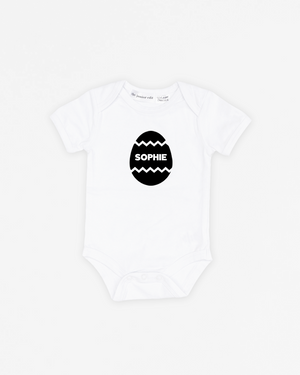 Name Block Easter Egg | Bodysuit Short Sleeve