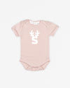 Letter Reindeer | Bodysuit Short Sleeve