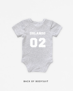 Name Varsity (Back) | Bodysuit Short Sleeve