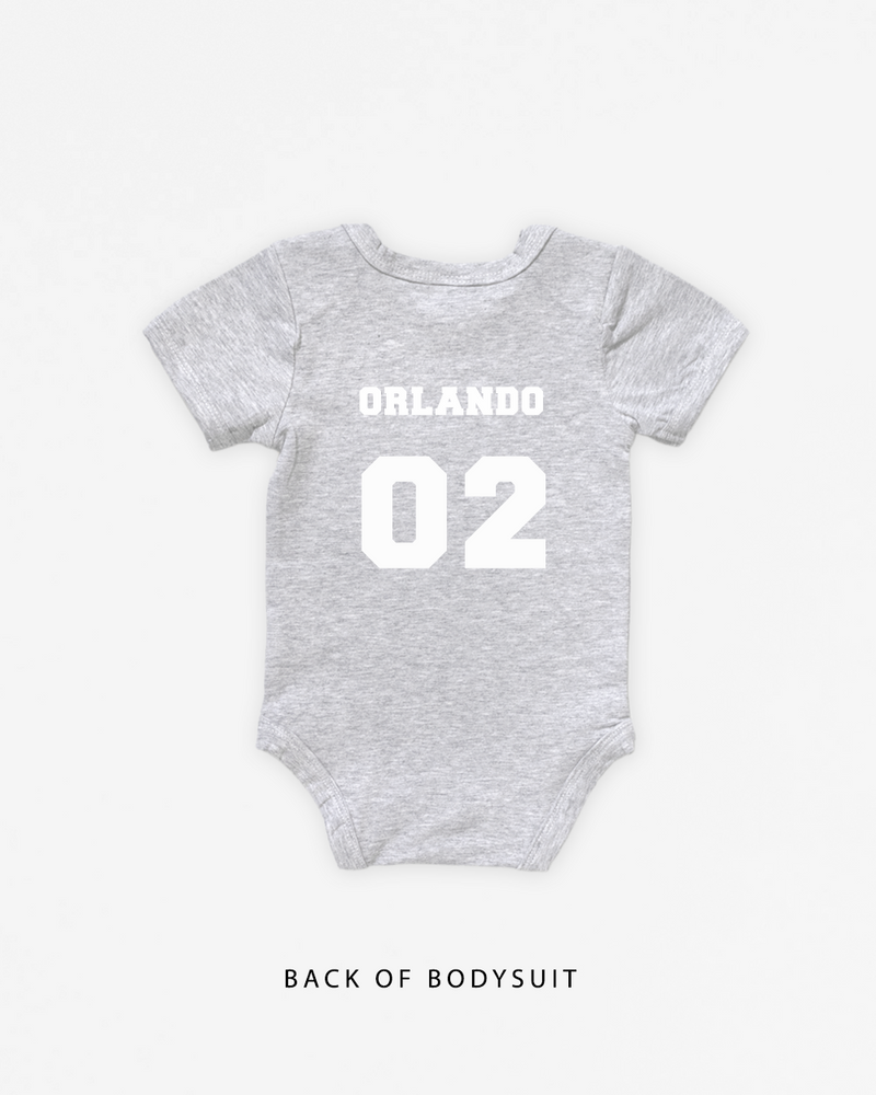 Name Varsity (Back) | Bodysuit Short Sleeve