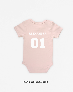 Name Varsity (Back) | Bodysuit Short Sleeve