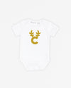 Letter Reindeer | Bodysuit Short Sleeve