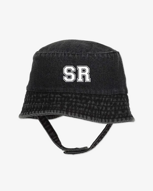 Initials | Black Denim Bucket Hat