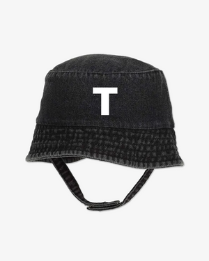 Letter | Black Denim Bucket Hat