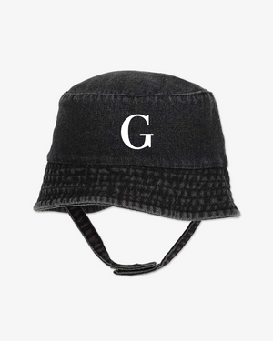 Letter | Black Denim Bucket Hat