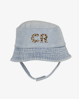 Initials | Light Denim Bucket Hat